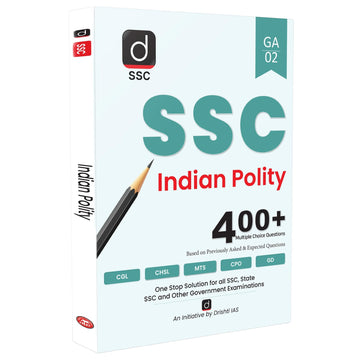 DRISHTI SSC Indian Polity Book for CGL, CHSL & MTS 400+ MCQs, SSC CGL Books 2025 Drishti Publications English Medium