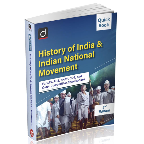 DRISHTI UPSC Books 2025, History of India & Indian National Movement Quick Book 3rd Edition, For IAS, PCS, CAPF, CDS & Other Competitive Exams, Updated Study Guide Drishti Publications β English Medium