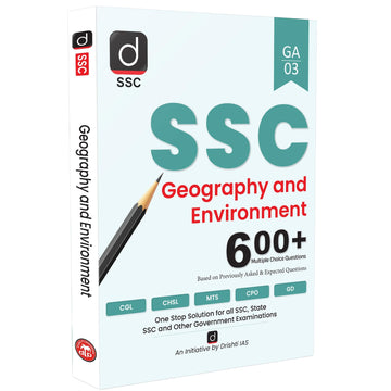DRISHTI SSC Geography & Environment MCQ Book, 600+ Objective Questions, SSC CGL, CHSL, CPO, MTS, GD Constable Exam Preparation 2025, SSC CGL BOOKS 2025 Drishti Publications – English Medium