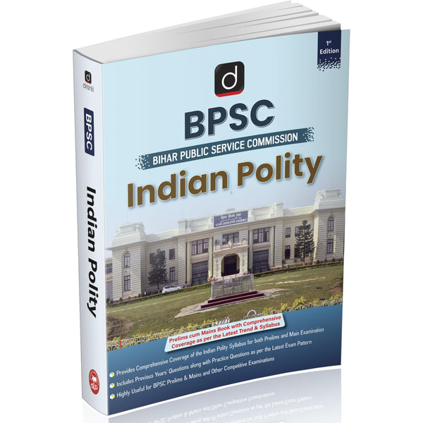 DRISHTI IAS BPSC Indian Polity 1st Edition, English medium, Bihar Public Service Commission, Prelims cum Mains Book with Comprehensive Coverage as per Syllabus, Includes Previous Years’ Questions – English Medium