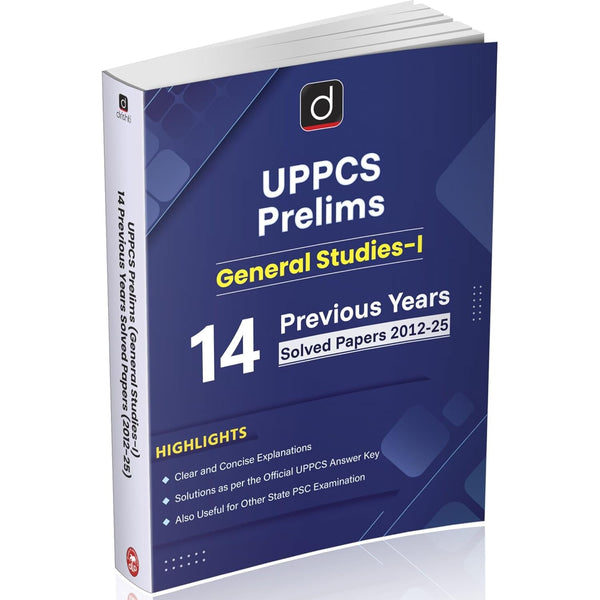 DRISHTI IAS UPPCS Prelims General Studies-I, 14 Previous Years Solved Papers 2012-2025, English Medium, Updated Answer Key & Detailed Explanations, Useful for UPPCS & State PSC Exams – English Medium