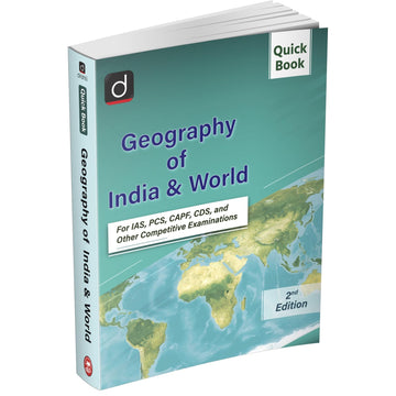 DRISTI IAS Quick Book Geography of India & World, 2nd Edition, For IAS, PCS, CAPF, CDS & Other Competitive Exams – English Medium