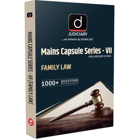 DRISHTI IAS Judiciary Mains Capsule Series VII – Family Law, English Medium, 1000+ Practice Questions with Detailed Explanations – English Medium