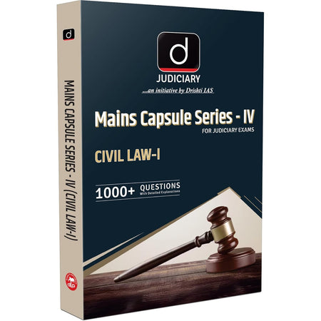 DRISHTI IAS Judiciary Mains Capsule Series - IV: Civil Law-I, English Medium, 1000+ Questions with Detailed Explanations for Judiciary Exams – English Medium