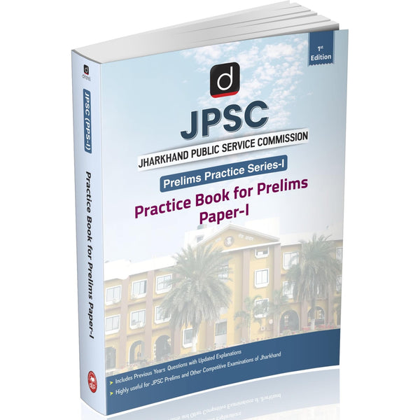 DRTISHTI IAS JPSC Prelims Practice Series-I Book, Jharkhand Public Service Commission, Practice Book for Prelims Paper-I, Includes Previous Years 1st Edition, For Jharkhand Competitive Exams – English Medium