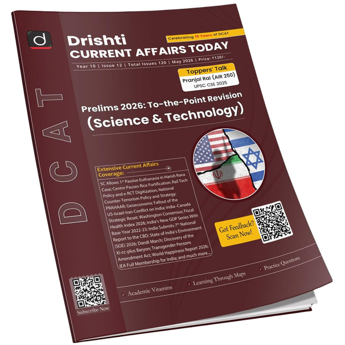 DRISHTI IAS Current Affairs Today May 2026, Science & Technology, English Medium, Prelims 2026 To-the-Point Revision, Toppers Talk Pranjal Rai (AIR-250) UPSC CSE 2026 – English Medium