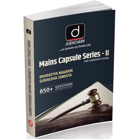 DRISHTI IAS JUDICIARY Mains Capsule Series II – Bharatiya Nagarik Suraksha Sanhita, BNSS Law Book, 850+ Solved Questions, Law Exam Preparation Book – English Medium