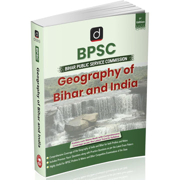 DRISHTI IAS BPSC Geography of Bihar and India Book, Prelims & Mains Complete Study Guide with Previous Year Questions, Latest Syllabus Based – English Medium