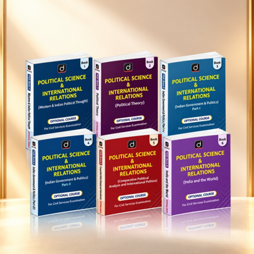 DRISHTI IAS Political Science & International Relations (PSIR), Optional Course, Combo Set of 6 Books, English
