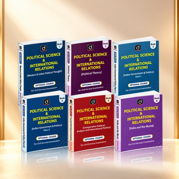 DRISHTI IAS Political Science & International Relations (PSIR), Optional Course, Combo Set of 6 Books, English