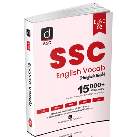 Drishti IAS English Vocabulary, For SSC CGL, CHSL, CPO, MTS, GD, Stenographer & State-Level Exams, Chapterwise Practice + Previous Year Questions, SSC Books 2025 Team Drishti – English Medium