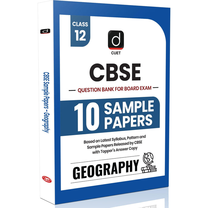 Drishti IAS CBSE Class 12 sample paper 2026 Geography, 10 Sample Papers, Question Bank for Board Exam 2026, Based on Latest CBSE Syllabus & Pattern, With Topper’s Answer Copy Drishti Publications – English Medium