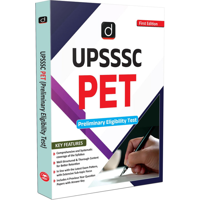 Drishti UPSSSC PET Preliminary Eligibility Test, Study Guide with 4 PYQ Papers & Answer Key, Well-Structured & Thorough Content, First Edition, upsssc pet book 2025 Drishti Publications – English Medium