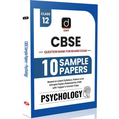 Drishti IAS CBSE Class 12 sample paper 2026, Psychology, Question Bank, 10 Sample Papers for 2025-2026 Board Exam, Based on Latest CBSE Syllabus & Pattern, With Topper’s Answer Copy & Solutions Drishti Publications English Medium
