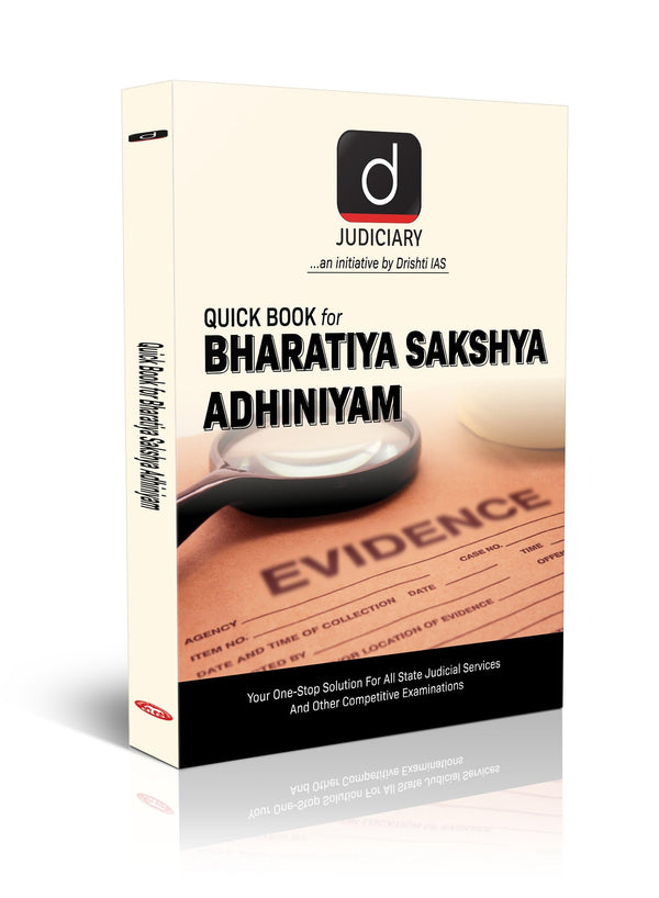 Judiciary (Quick Book) Bharatiya Sakshya Adhiniyam (English) | Law Team Drishti – English Medium