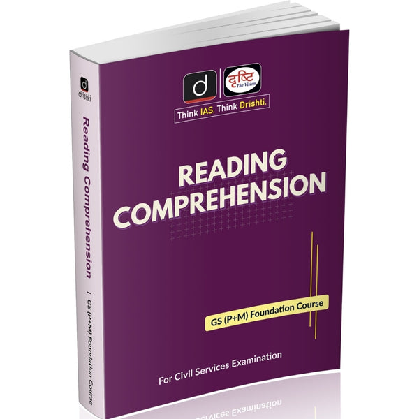DRISHTI IAS Class Notes Reading Comprehension, UPSC Books 2025, GS Prelims + Mains Foundation Course, UPSC Preparation – English Medium
