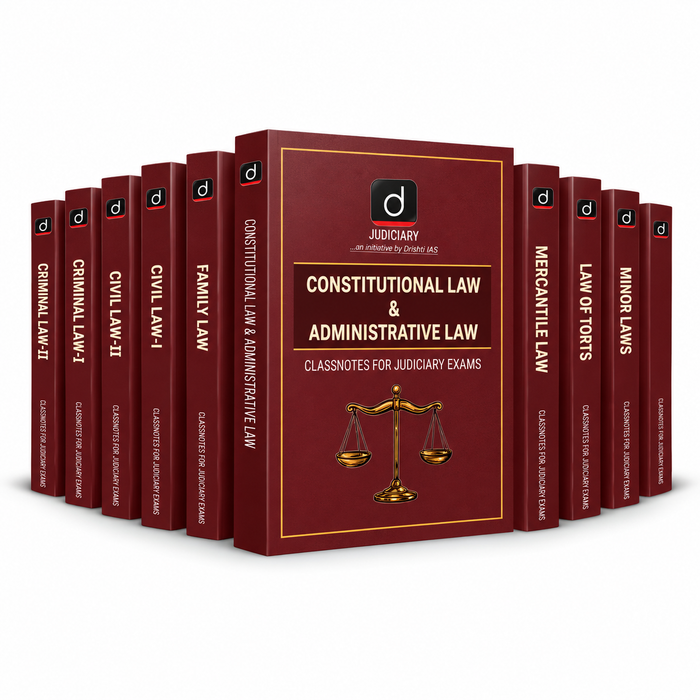 DRISHTI IAS Judiciary Class Notes Combo Set of 9, English Medium, Judiciary Exams – English Medium