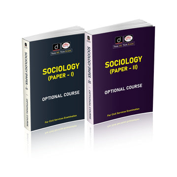 DRISHTI IAS Sociology Optional Course Class Notes, Combo Set of 2 Books Paper I & Paper II, English Medium