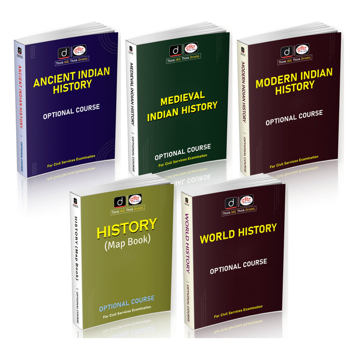 DRISHTI IAS History Optional Class Notes Combo Set 5 Books, for UPSC Civil Services Examination