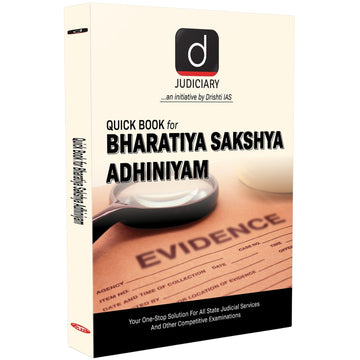 DRSIHTI IAS Quick Book Judiciary Bharatiya Sakshya Adhiniyam, English Medium, for all state Judicial Services