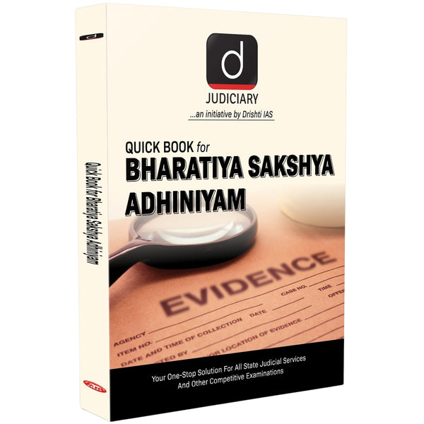 DRSIHTI IAS Quick Book Judiciary Bharatiya Sakshya Adhiniyam, English Medium, for all state Judicial Services